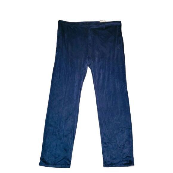 Stacey Adams Men's Big & Tall Navy Micro-Suede Pants Size 44 Waist By 34 Length - Picture 1 of 7